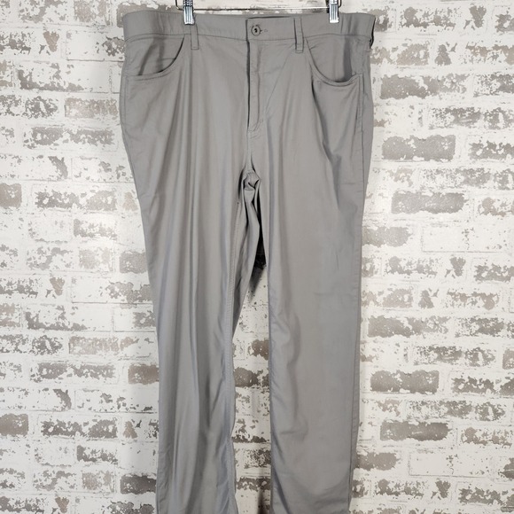 Orvis Mens Pants 38x34 Gray Cotton Blend Travel Casual Outdoor Work Deep Pockets - Picture 1 of 16